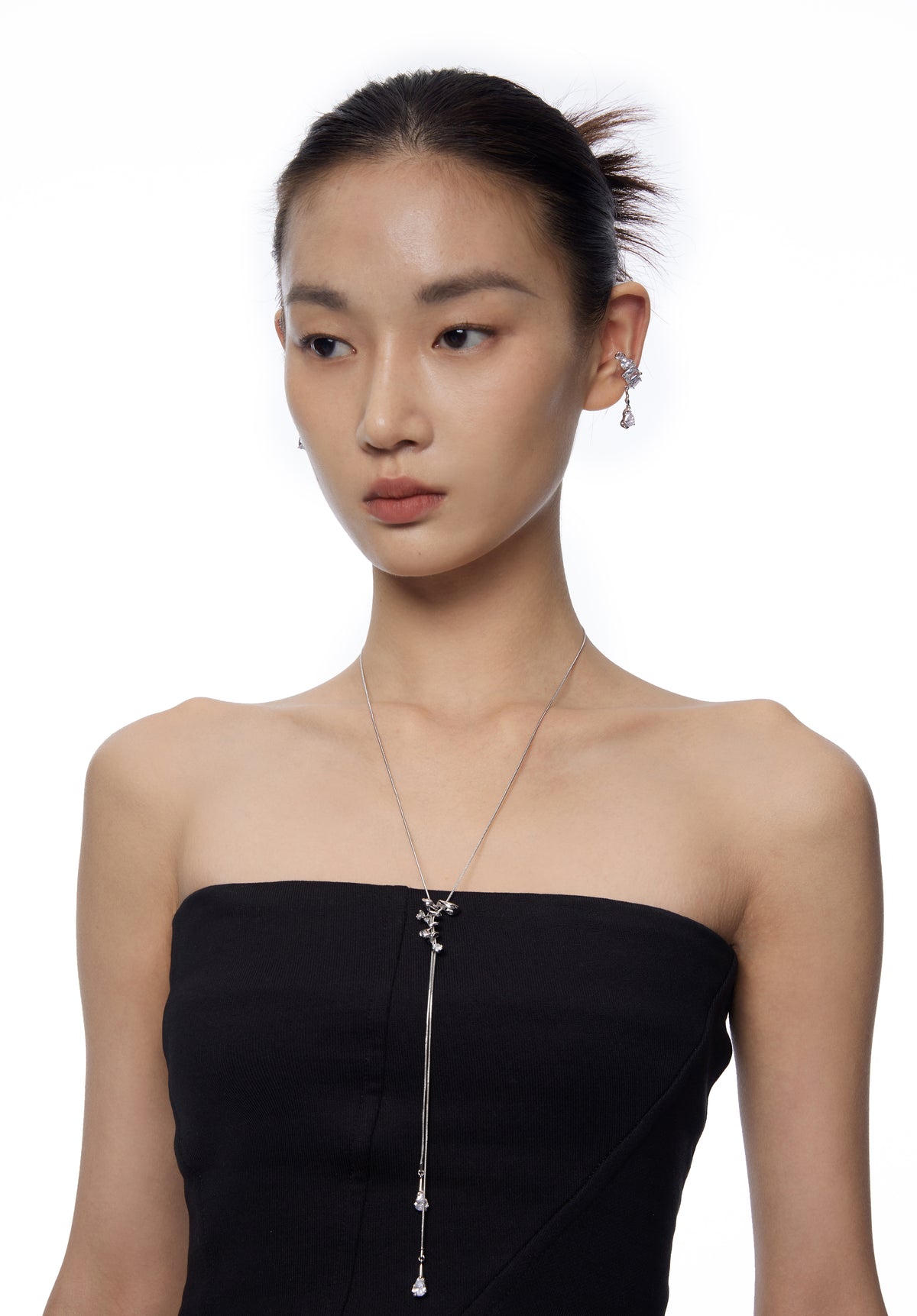 BOONEE-Teardrop Pull Chain Necklace