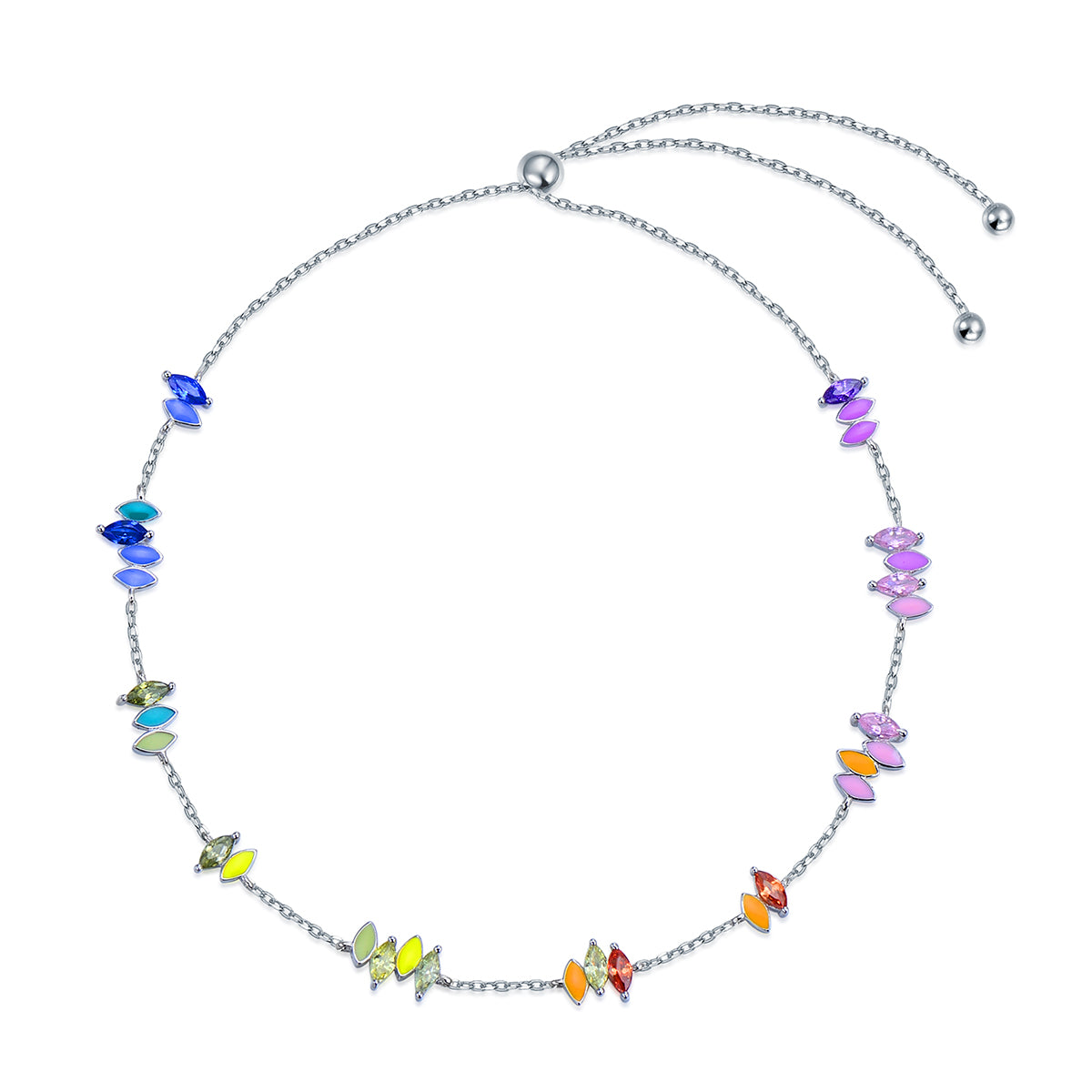 CIGALONG—Rainbow Lily Enamel Bracelet