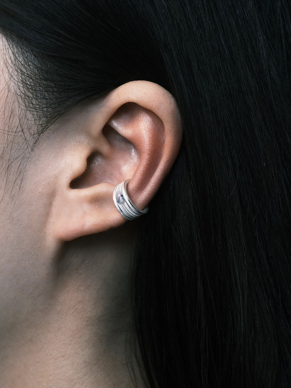 SERIOUSLY NEW-Moonlit Ripple Ear Cuff