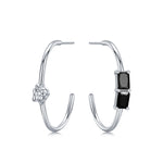 CIGALONG-Stone Shore Hoop Earrings