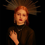 CIGALONG-Golden Wheel of Time Necklace