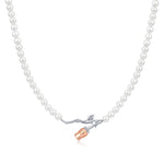 CIGALONG-Blushing Rose Pearl Necklace