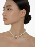 BOONEE-Bunny Charm Pearl Necklace