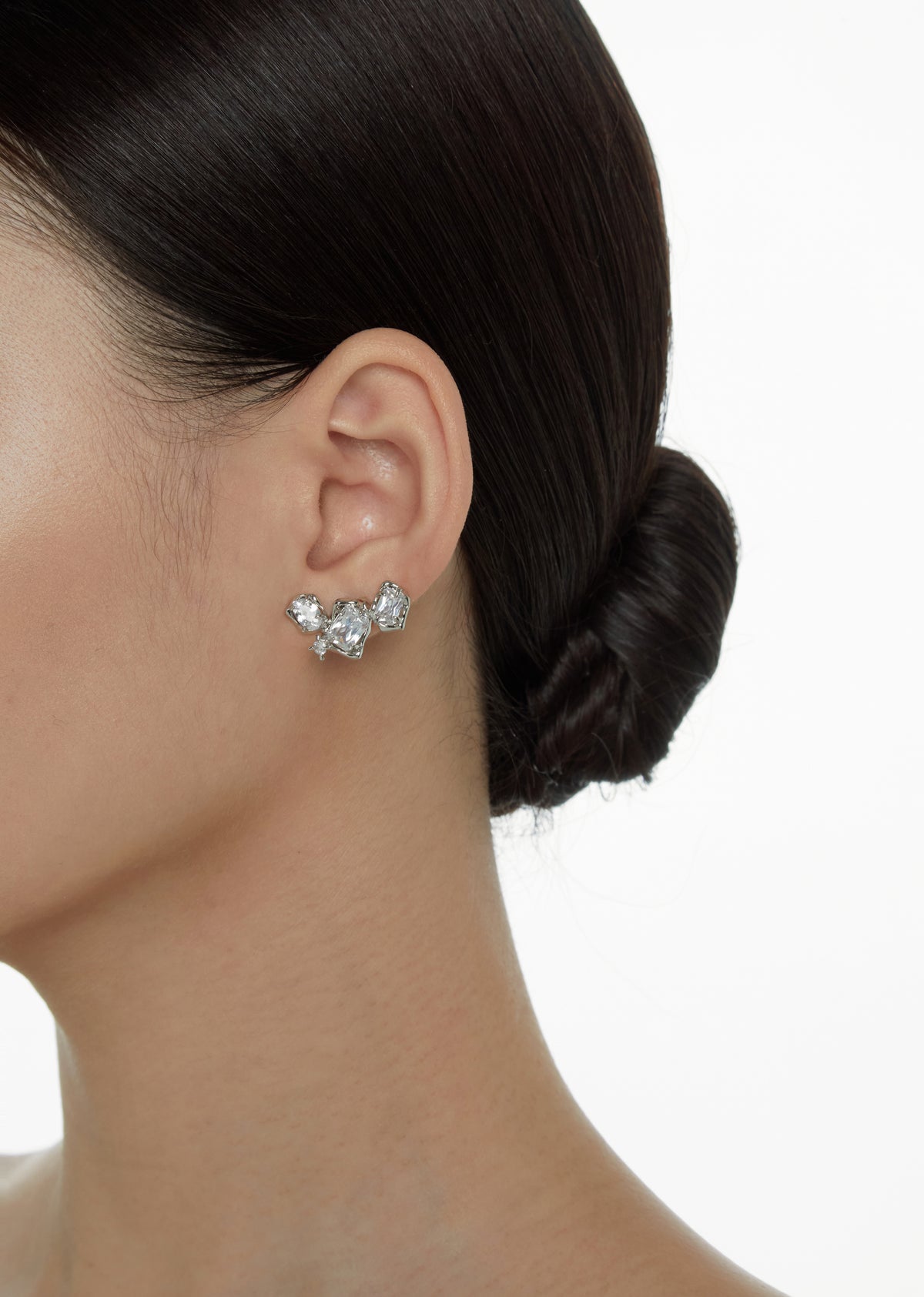BOONEE-Crystal Cluster Stud Earrings