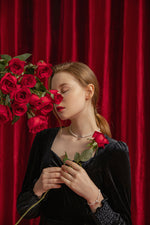 CIGALONG-Blushing Rose Pearl Necklace