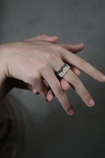 SERIOUSLY NEW-Slim Fabric Texture Ring