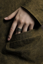 SERIOUSLY NEW-Ebony Houndstooth Ring