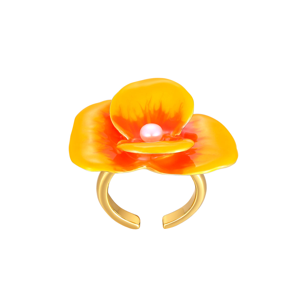 daartemis-Sunfire Bloom Adjustable Ring
