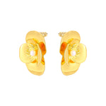 daartemis-Gold Corn Poppy Petite Earrings