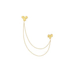 daartemis-Golden Rose Chain Brooch