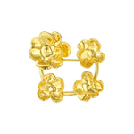 daartemis-Golden Camellia Quartet Brooch