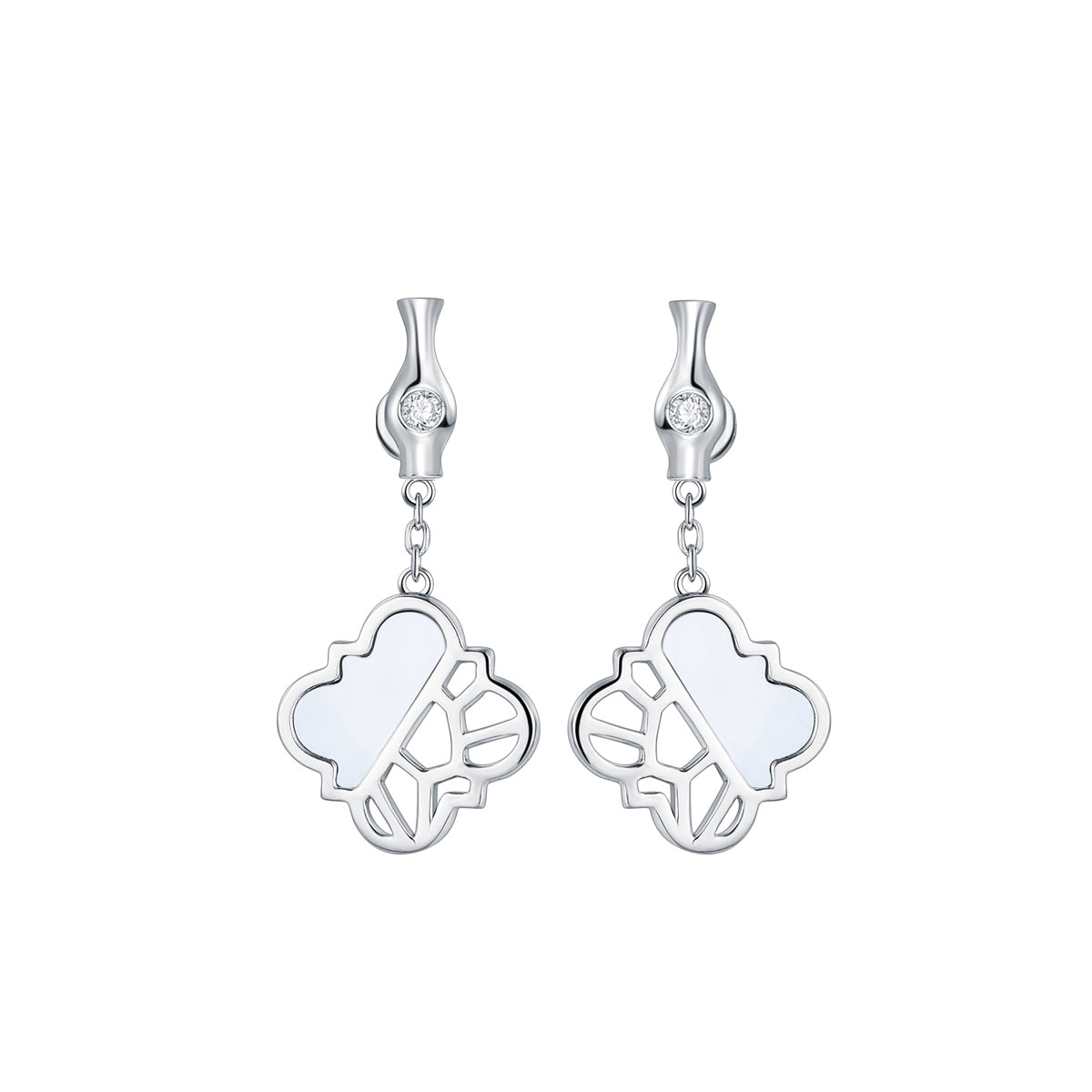 CIGALONG-Silhouette Bloom Drop Earrings