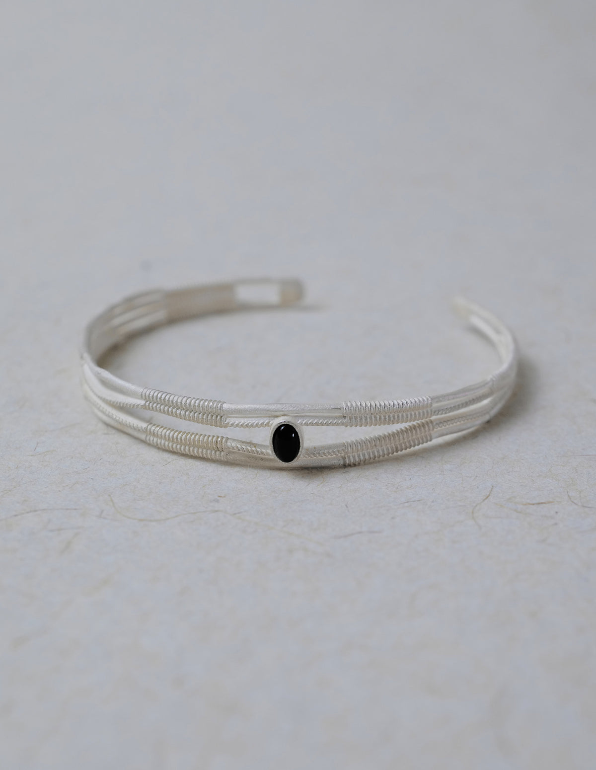 SERIOUSLY NEW-Silk Weave Gem Bangle