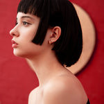 CIGALONG-Golden Bamboo Curve Studs