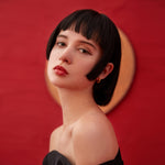 CIGALONG-Golden Bamboo Curve Studs