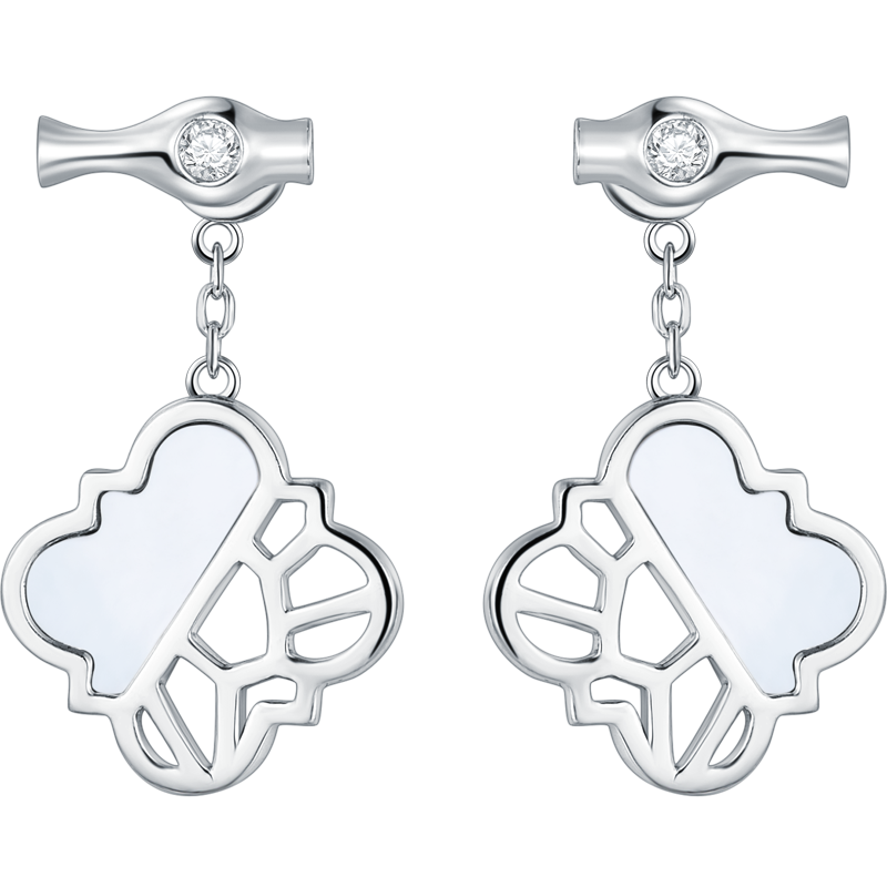 CIGALONG-Silhouette Bloom Drop Earrings