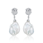 CIGALONG-Baroque Glow Pearl Drop Earrings