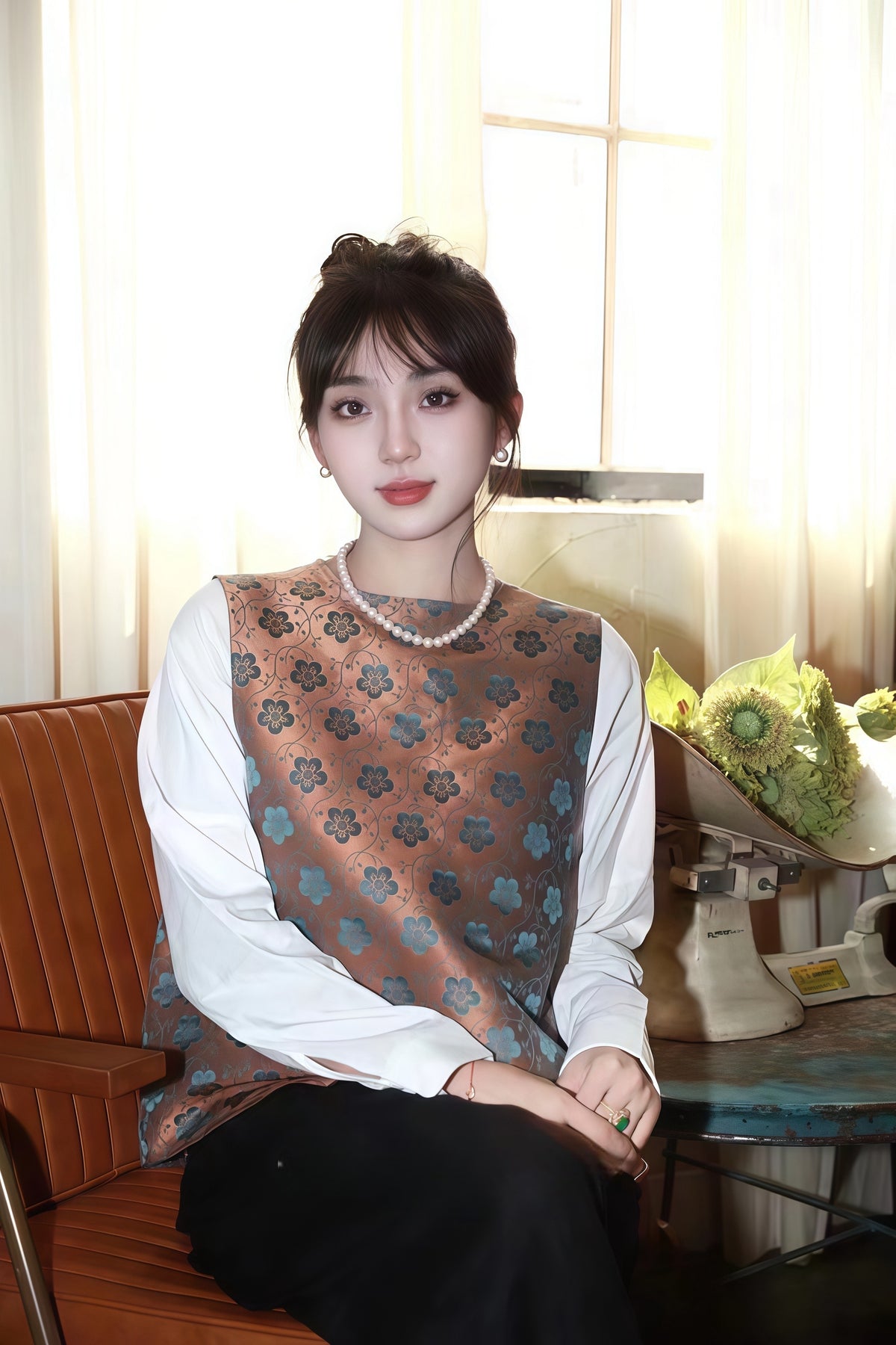 CIGALONG-Aurora Strand Pearl Necklace – Twin Wings Edition