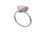 BOONEE-Pink Cat's Eye Heart Ring