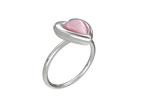 BOONEE-Pink Cat's Eye Heart Ring
