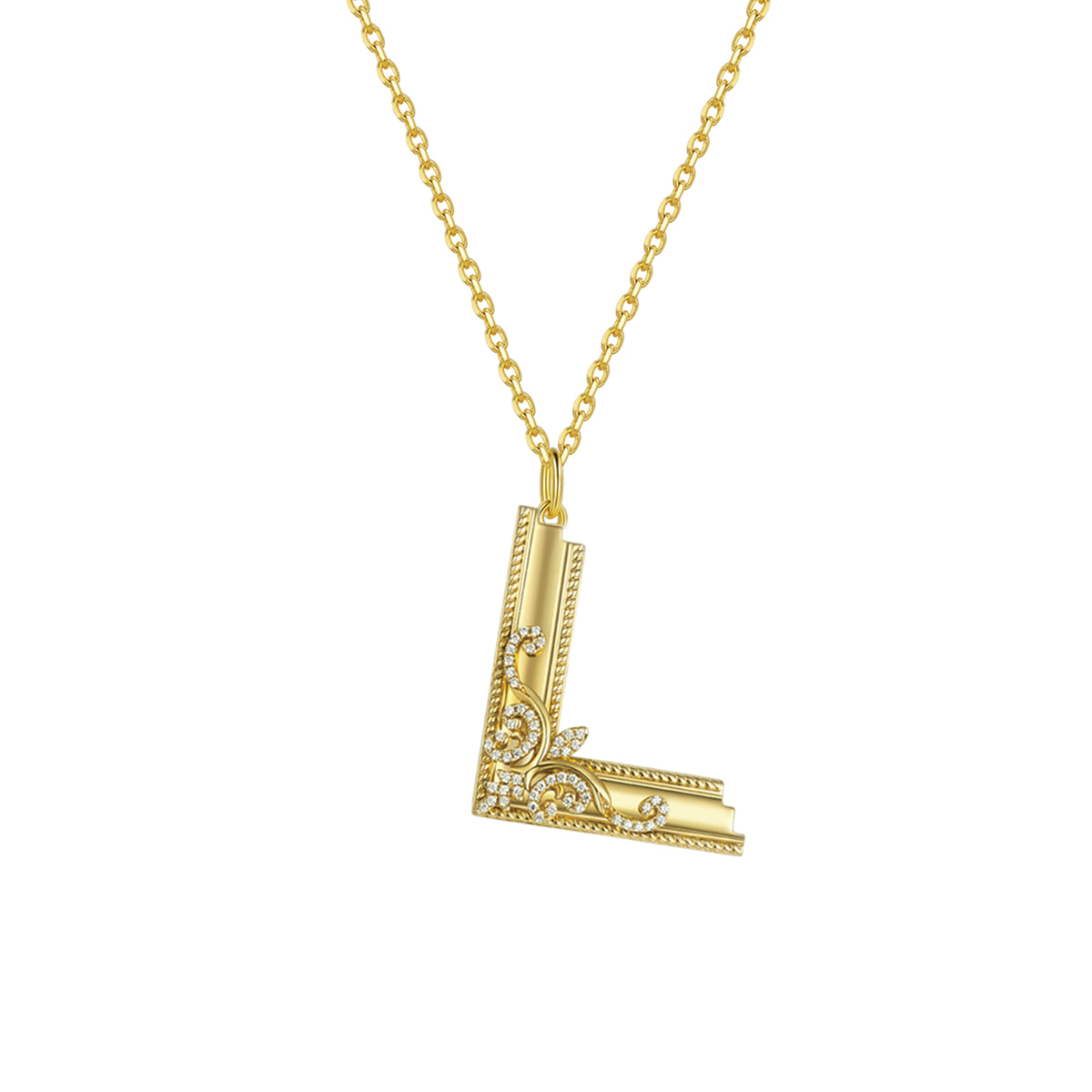 CIGALONG-Victorian Corner Pendant Necklace