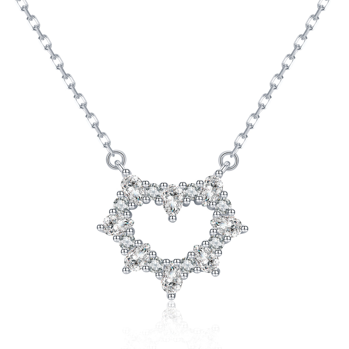 CIGALONG-Eternal Spark Heart Necklace