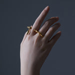MOON WILD-Streamline Sculpt Ring