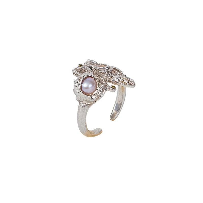 MOON WILD-Moon Dewdrop Pearl Ring