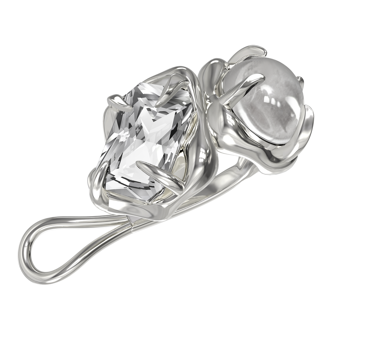 BOONEE-Glimmering Crystal Ear Cuff