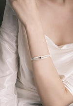 SERIOUSLY NEW-Silk Weave Gem Bangle