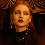 CIGALONG-Golden Wheel of Time Necklace