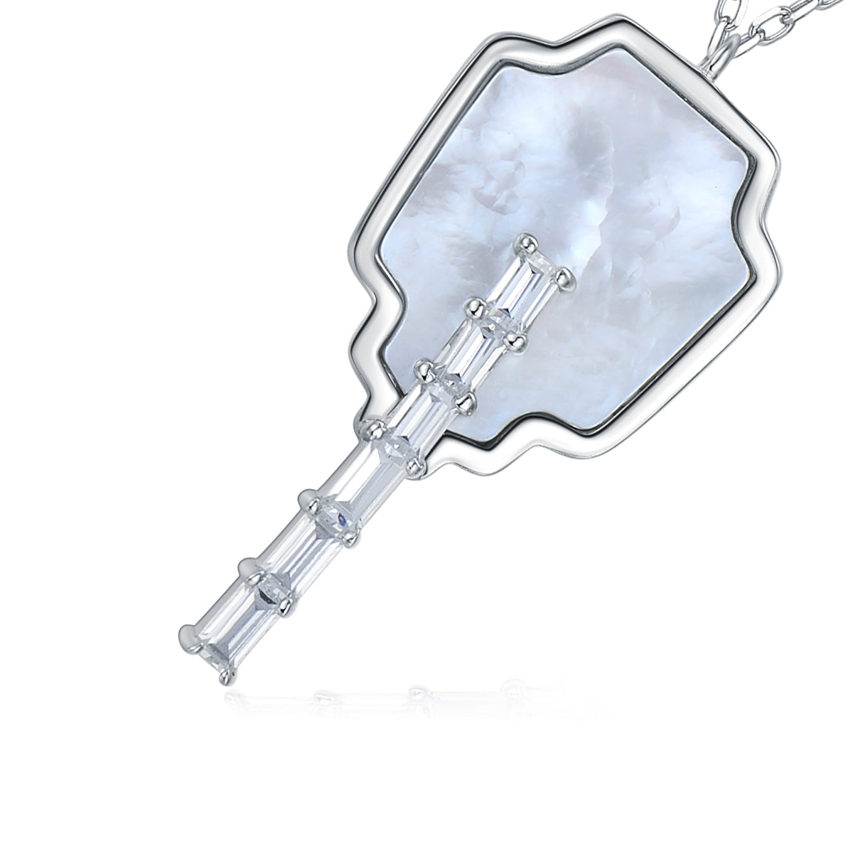 CIGALONG-"Suzhou Garden Series" Square Diamond-shaped Fan Necklace