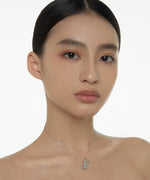 BOONEE-Silver Bunny Pendant Necklace