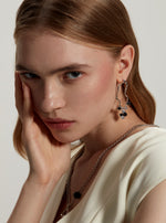 CIGALONG-Flowing Stone Drop Earrings