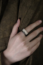 SERIOUSLY NEW-Slim Fabric Texture Ring