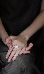 SERIOUSLY NEW-Ivory Houndstooth Ring