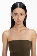 BOONEE-Golden Lava Heart Earrings