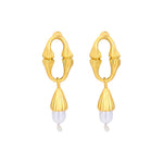 daartemis-Ripple Pearl Drop Earrings