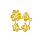 daartemis-Golden Camellia Quartet Brooch