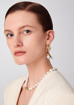 daartemis-Ripple Pearl Drop Earrings